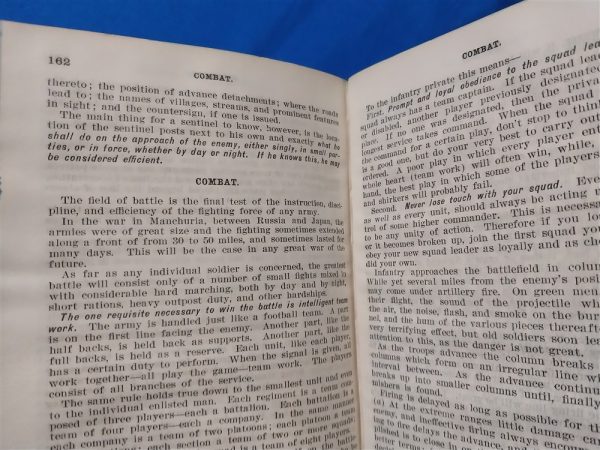 1909-dated-manual-for-the-training-of-new-privated-in-organized-militias-hard-cover-well-over-100-pages-covers-all-training