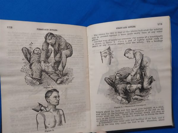 1909-dated-manual-for-the-training-of-new-privated-in-organized-militias-hard-cover-well-over-100-pages-covers-all-training
