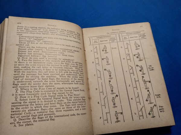 world-war-one-naval-blue-jackets-0manual-1918-dated-thick-819-pages-hard-cover-sailors-ships-weapons