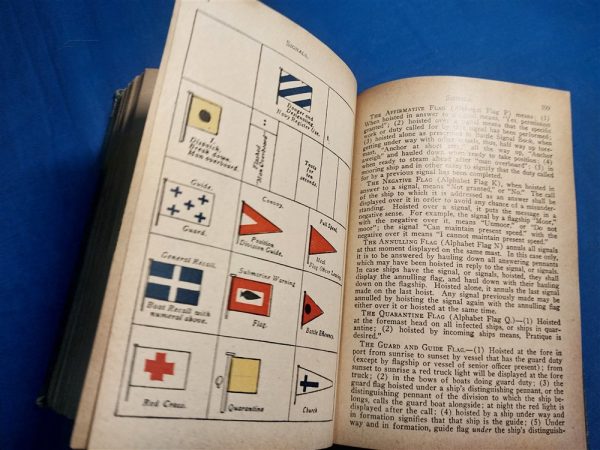 world-war-one-naval-blue-jackets-0manual-1918-dated-thick-819-pages-hard-cover-sailors-ships-weapons