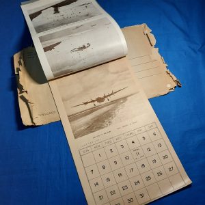 world-war-two-calander-1945-dated-456th-bomb-group-italy-with-unit-history