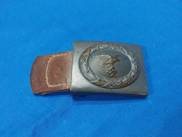 german-world-war-two-luftwaffe-belt-buckle-grey-blue-leather-tab-1941-dated