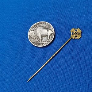 world-war-two-german-stick-pin-award-for-long-service-forty-years-in-gold-witih-twist
