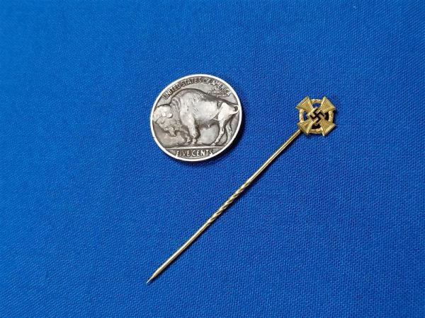 world-war-two-german-stick-pin-award-for-long-service-forty-years-in-gold-witih-twist