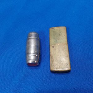 world-waar-one-trench-lighter-set-of-two-brass-and-silver-complete-with-lids-and-strikers