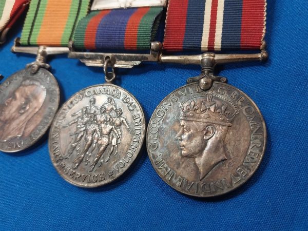 world-war-two-medal-set-from-canada-sterling-silver-medals-with-2-stars-including-africa