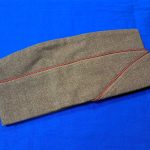 Korean-war-garrison-cap=for-enlisted-ordnance-department-corps-size-7.25-olive=drab-wool-winter