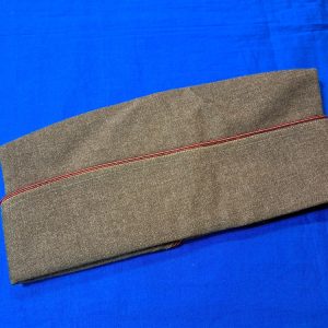 Korean-war-garrison-cap=for-enlisted-ordnance-department-corps-size-7.25-olive=drab-wool-winter