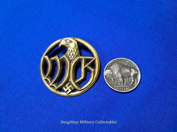 world-war-two-german-army-helpers-badge-pin-eagle-with-swastika-hollow-construction-mint-condiiton