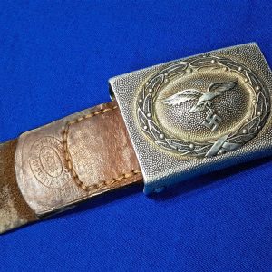 world-war-two-german-luftwaffe-enlisted-belt-buckle-1939-dated-with-leather tab