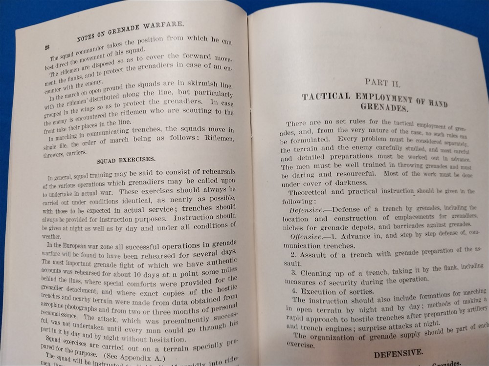 Grenade warfare notes 17 - Doughboy Military Collectables Springfield ...