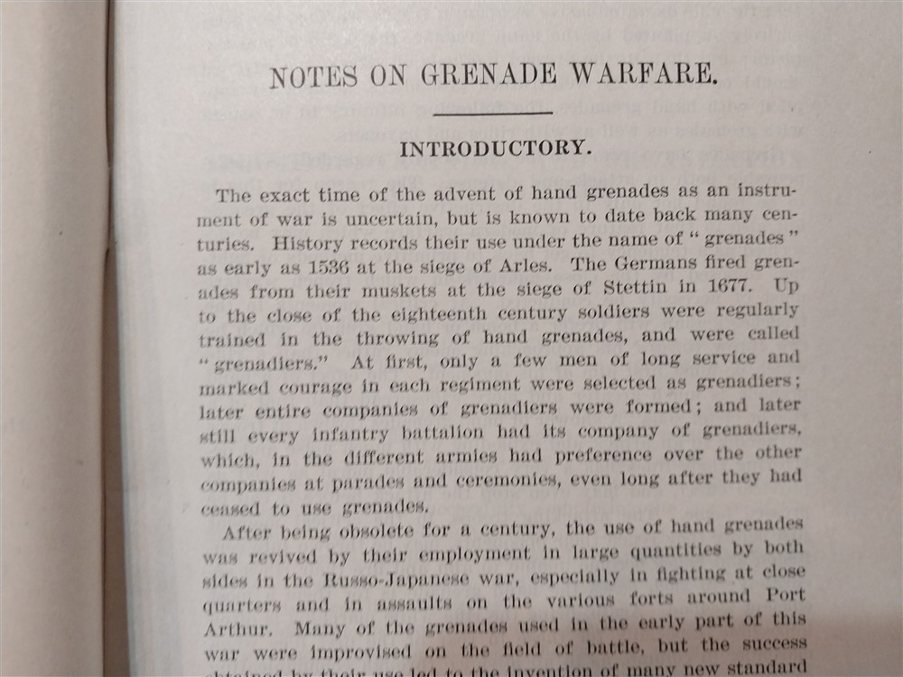 Grenade warfare notes 17 - Doughboy Military Collectables Springfield ...