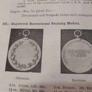 world-war-one-british-recreational-training-manual-book-dated 1917-includes-the-medals-issued-in-these-events