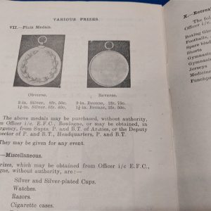 world-war-one-british-recreational-training-manual-book-dated 1917-includes-the-medals-issued-in-these-events