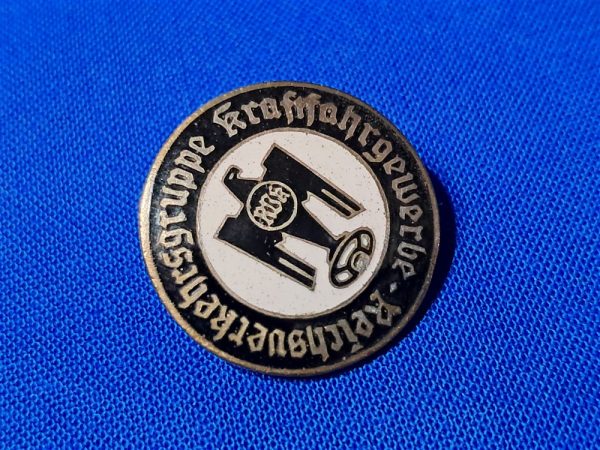world-war-two-german-rvk-member-membership-badge-pin-for-automobile-motor-industry-workers-union-enamel-maker-marked
