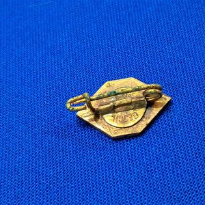 early-pattern-german-world-war-two-stenographers-union-pin-for-women-membership-workers-patent-protected-marked-on-back