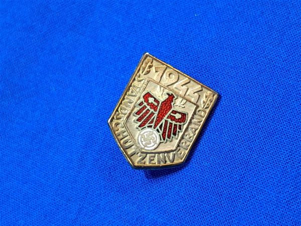 tirol-shooting-combo german-world-war-two-shooting-tirol-badge-award-silver-1944-dated