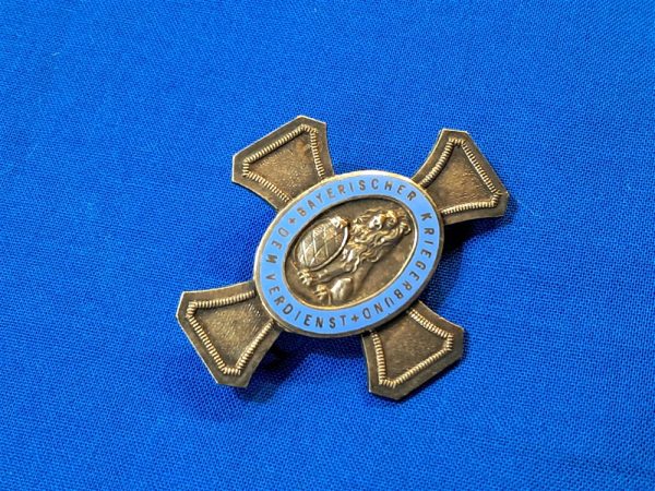bavarian-honor-cross world-war-one-bavarian-veterans-merit-honor-cross-for-service-large-silvered-by-deschler