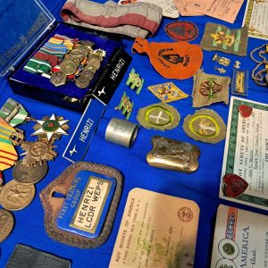 world-war-two-navy-veterans-eagle-scout-grouping-medals-papers-ribbons-awards-boxes-badges-and-lots-of-extras-1947-awarded-over-18-years-old-at-time-of-gaining