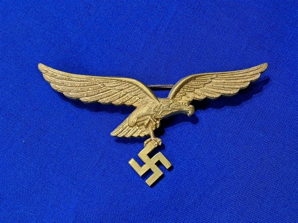 luftwaffe-general-eagle world-war-two-luftwaffe-generals-uniform-eagle-summer-gold-aluminum-with-pin