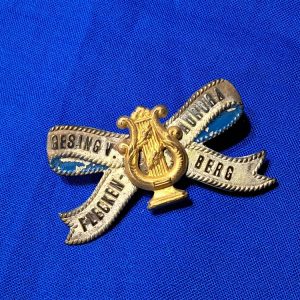 german-world-war-one-music-club-ribbon-stickpin-stick-pin-lyre-festival