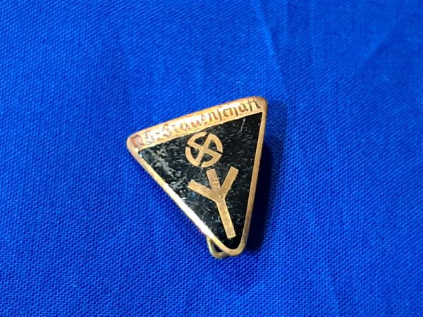 ns-frauenshaft-pin 2nd-pattern-national-socialist-frauenschaft-member-lapel-pin-enamel-small