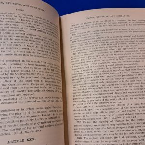 world-war-one-army-official-regulations-1917-dated-with-loose-changes-in-back-excellent-condition-hard-cover