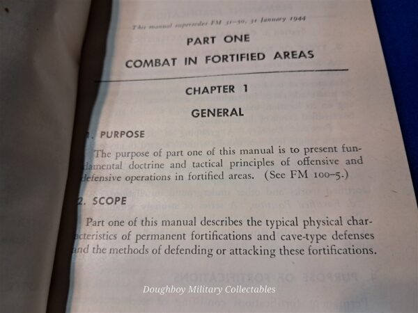 field-manual-31-50-combat-towns-warfare-1952-dated-korean-war-restricted