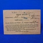 world-war-one-troop-ticket-for-santa-cesillia-transport-ship-soldiers-bunk-number