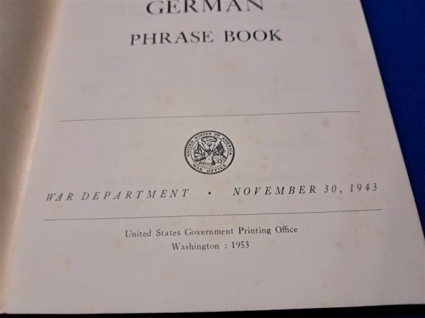 korean-war-era-technical-manual-for-german-translation-for-occupied-troops-in-germany-pocket-size-1953-dated