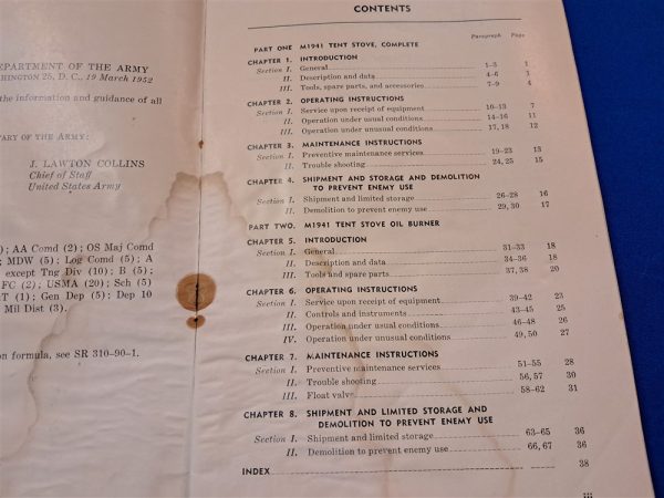korean-war-dated-1952-printed-technical-manual-on-the-m41-tent-stove-and-the-burner-soft-cover-40-pages
