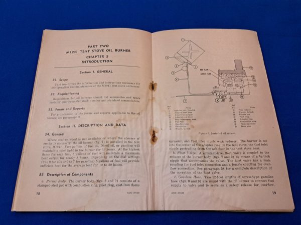 korean-war-dated-1952-printed-technical-manual-on-the-m41-tent-stove-and-the-burner-soft-cover-40-pages