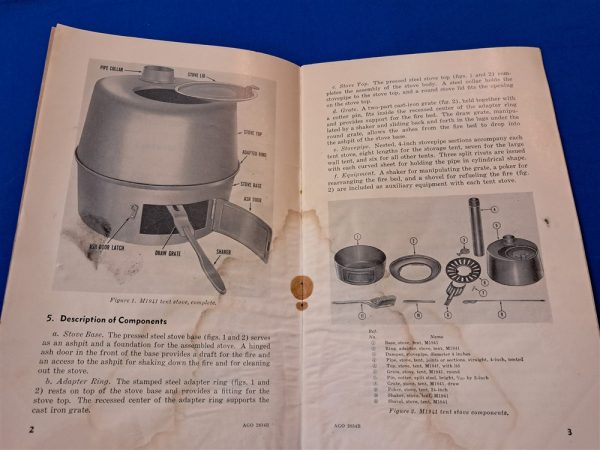 korean-war-dated-1952-printed-technical-manual-on-the-m41-tent-stove-and-the-burner-soft-cover-40-pages
