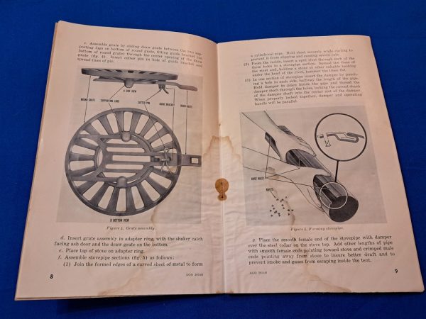 korean-war-dated-1952-printed-technical-manual-on-the-m41-tent-stove-and-the-burner-soft-cover-40-pages