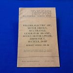world-war-two-5-5456-technical-manual-for-the -hobart-welder-motor-generator-driven-1945-dated-soft-cover-40-pages