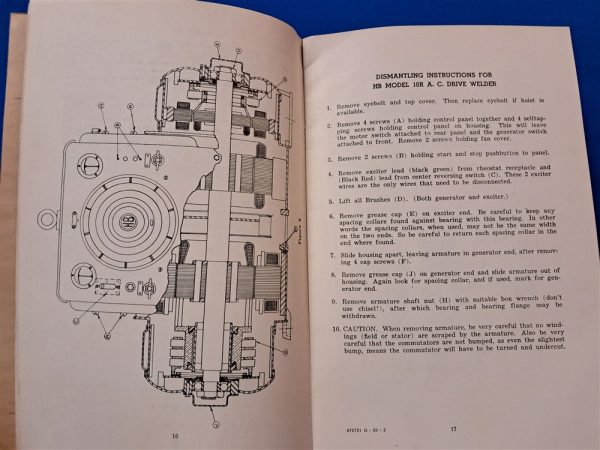 world-war-two-5-5456-technical-manual-for-the -hobart-welder-motor-generator-driven-1945-dated-soft-cover-40-pages