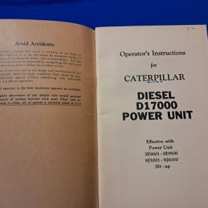 world-war-two-technical-manual-1944 dated-with-61-pages-caerpillar-diesel-power-unit