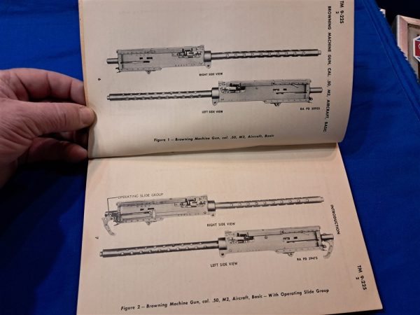world-war-two-technical-manual-m-2-browning-50-caliber-aircraft-air-machine-gun-with-photos-158-pages-soft-cover
