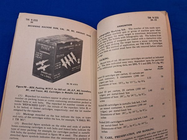 world-war-two-technical-manual-m-2-browning-50-caliber-aircraft-air-machine-gun-with-photos-158-pages-soft-cover