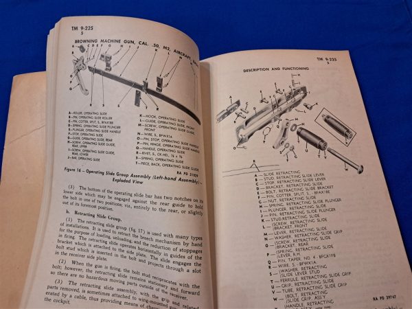 world-war-two-technical-manual-m-2-browning-50-caliber-aircraft-air-machine-gun-with-photos-158-pages-soft-cover