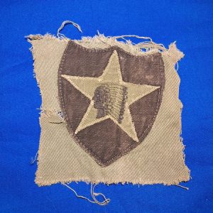 vietnam-war-theater-made-korea-2nd-infantry-division-shoulder-patch-in-subdude-pattern-full-size-sewn-on-fabric-of-sleeve