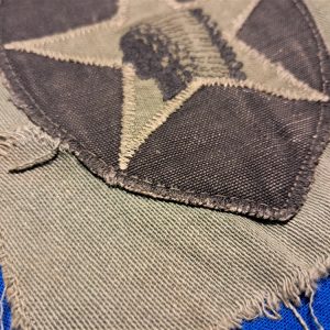 vietnam-war-theater-made-korea-2nd-infantry-division-shoulder-patch-in-subdude-pattern-full-size-sewn-on-fabric-of-sleeve