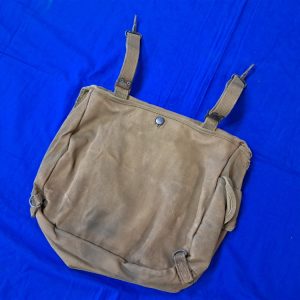 world-war-two-officers-haversack-musette-1942-dated-by-langdon-awning-and-tent-company-small-hole-excellent-early-light-color