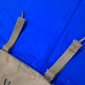 world-war-two-officers-haversack-musette-1942-dated-by-langdon-awning-and-tent-company-small-hole-excellent-early-light-color