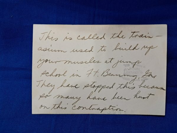 world-war-two-original-photo-set-of-five-airborne-paratrooper-school-fort-benning-writting-on-back-of-each