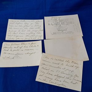 world-war-two-original-photo-set-of-five-airborne-paratrooper-school-fort-benning-writting-on-back-of-each