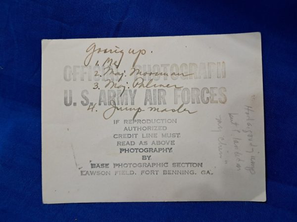 world-war-two-original-photo-set-of-five-airborne-paratrooper-school-fort-benning-writting-on-back-of-each