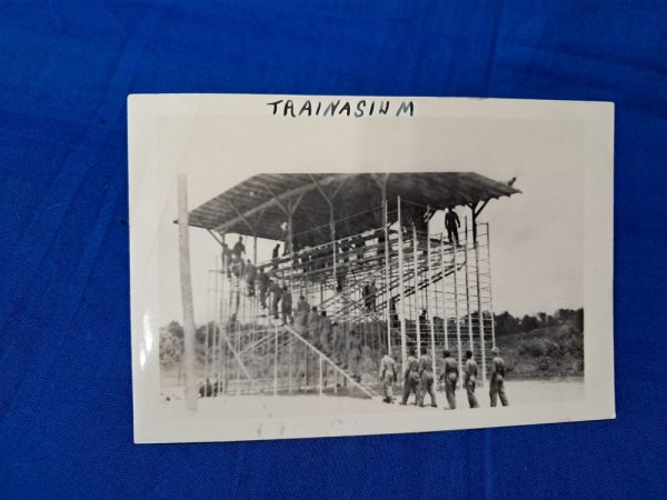 world-war-two-original-photo-set-of-five-airborne-paratrooper-school-fort-benning-writting-on-back-of-each