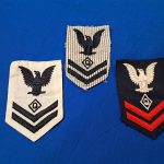 world-war-two-set-of-communications-ratings-for-WAVES-uniforms-seer-sucker-blues-and-whites