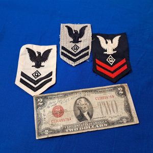 world-war-two-set-of-communications-ratings-for-WAVES-uniforms-seer-sucker-blues-and-whites